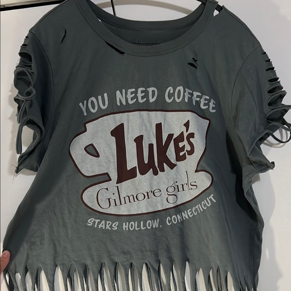 Gilmore Girls Luke's Dinner Distressed T-Shirt XXL